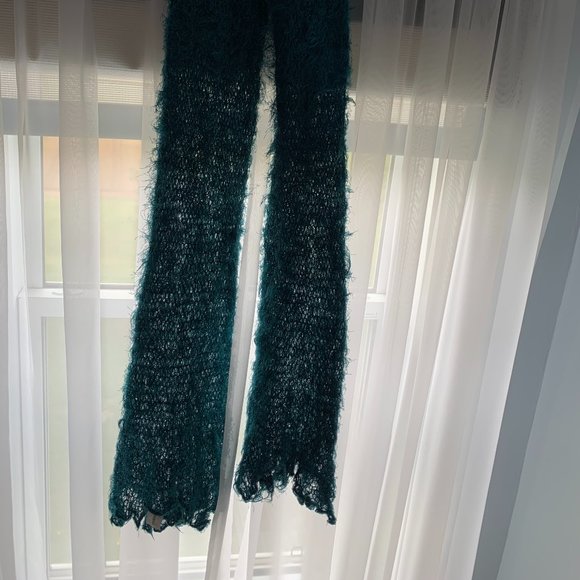 PICK 4 , GET 1 FREE.   Scarf,  Long, Acrylic Wool, Blue, Cylinder - Picture 3 of 7